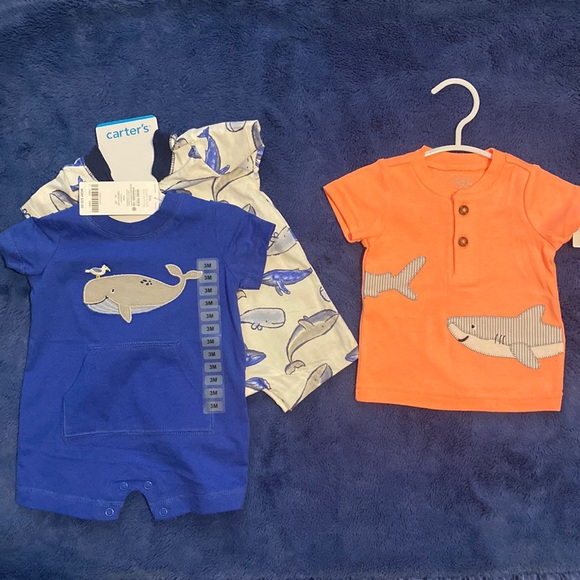 ๐ณ ๐ฆ 2) 2-piece sets BRAND NEW & t-shirt (3mo) - Picture 1 of 5